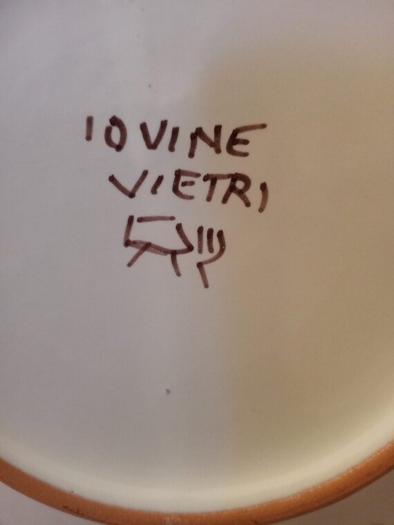 Iovine Vietri Fine Italian Handpainted Pottery Lemon, Limoni Plate