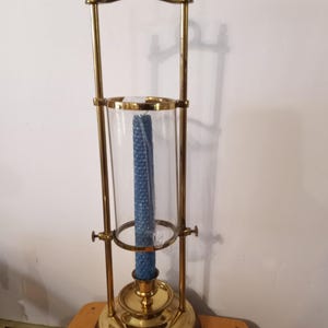 Vintage koperen orkaankaarslantaarn: nautische zeelamp, Engeland, jaren 60