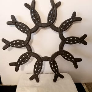 Cast Iron Wall Hook Cowboy Cowgirl Decor Horseshoe Star Western Decor