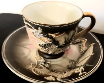 *️⃣プロフ必読!九谷焼 有田 陶磁器 骨董 アンティークカップ&ソーサー3点set ️⃣プロフ必読!九谷焼 有田 陶磁器 骨董 アンティークカップ&ソーサー