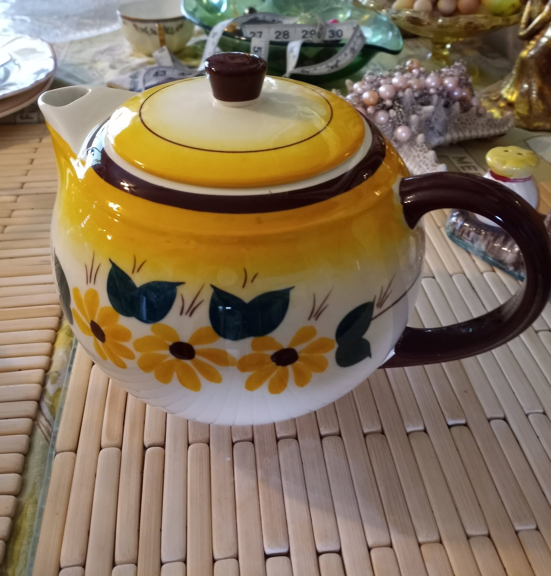 Vtg Midcentury Vernonware Hand-painted Blackeyed Susan