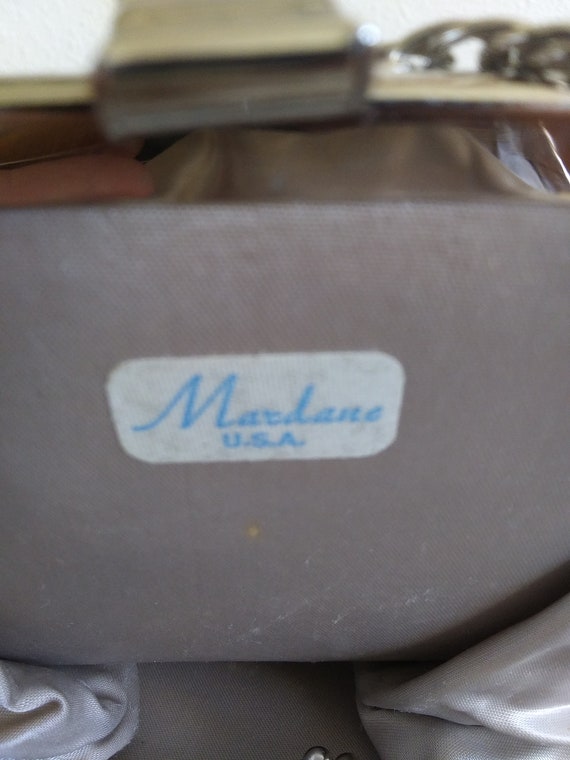 Gold Lame Mardane Vintage Evening Shoulderbag or … - image 4