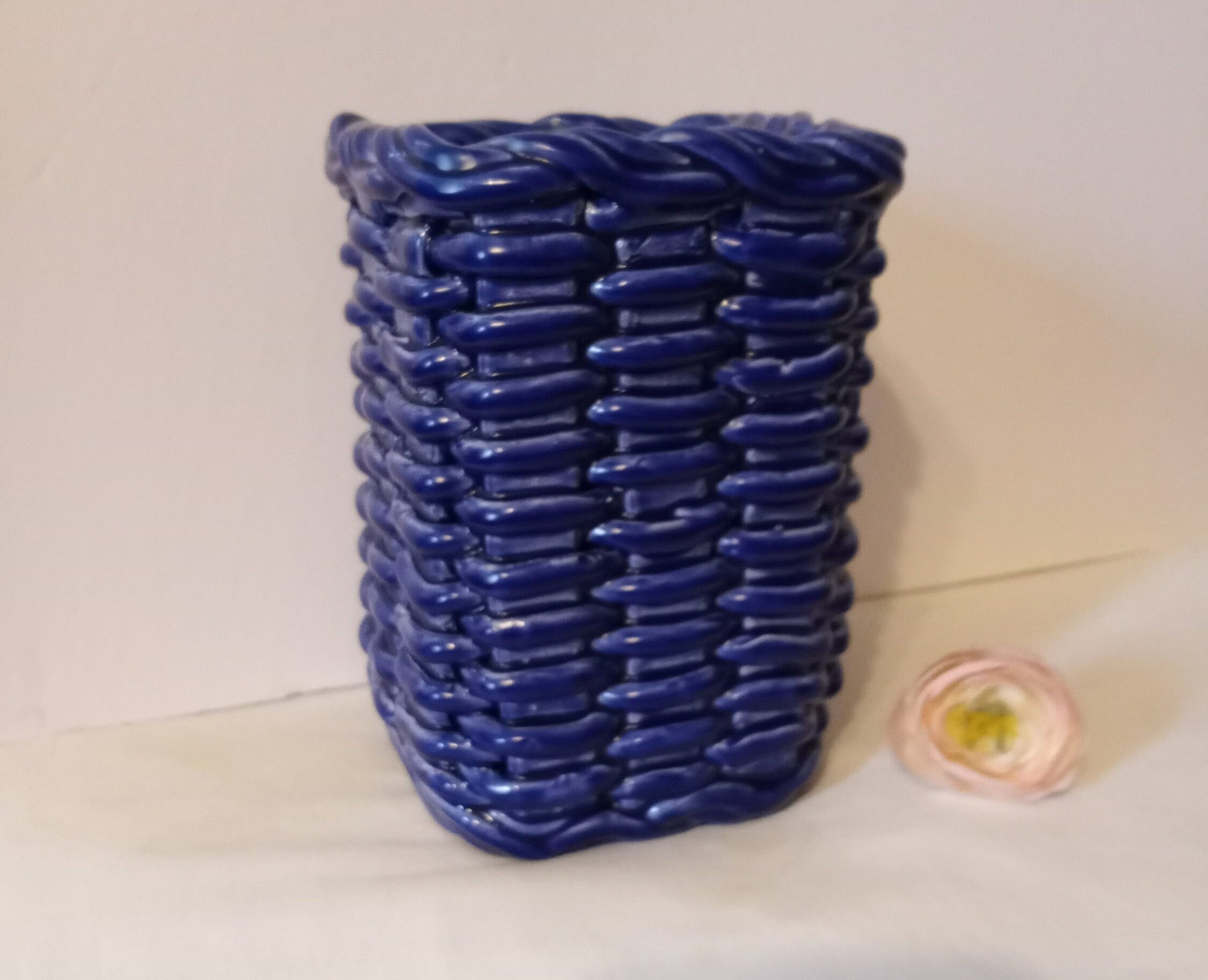 イタリア製　陶器製バスケット Ceramiche Castellan Ceramiche Castellan - Etsy