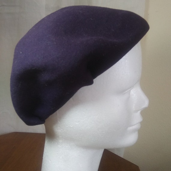 Merrimac Hat Company Vintage Navy Blue Felted Woo… - image 4