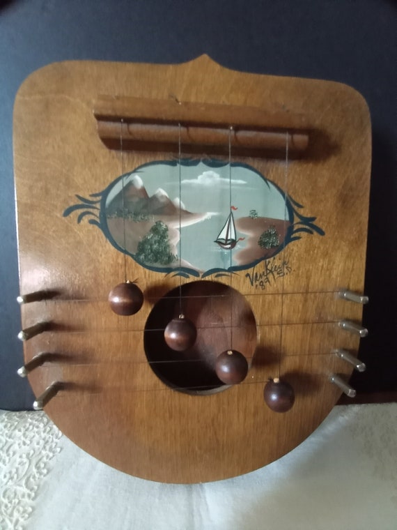 Van Klein Handmade Handpainted Kentucky Appalachian Wood Door Harp