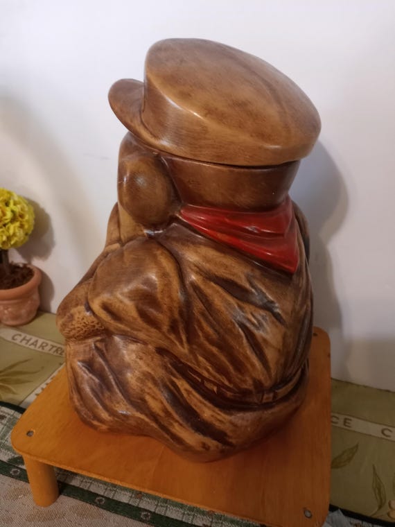 Vintage Maurice of California Monkey Cookie Jar, 1960s Hand