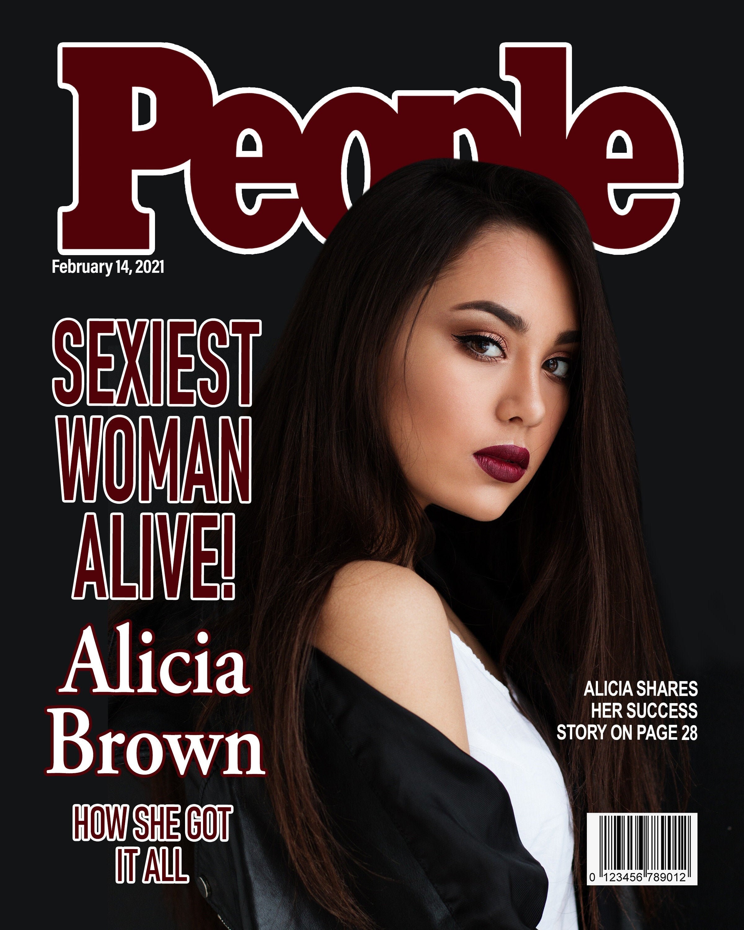 Custom Magazine Cover Gift / People Magazine Sexiest Woman Etsy