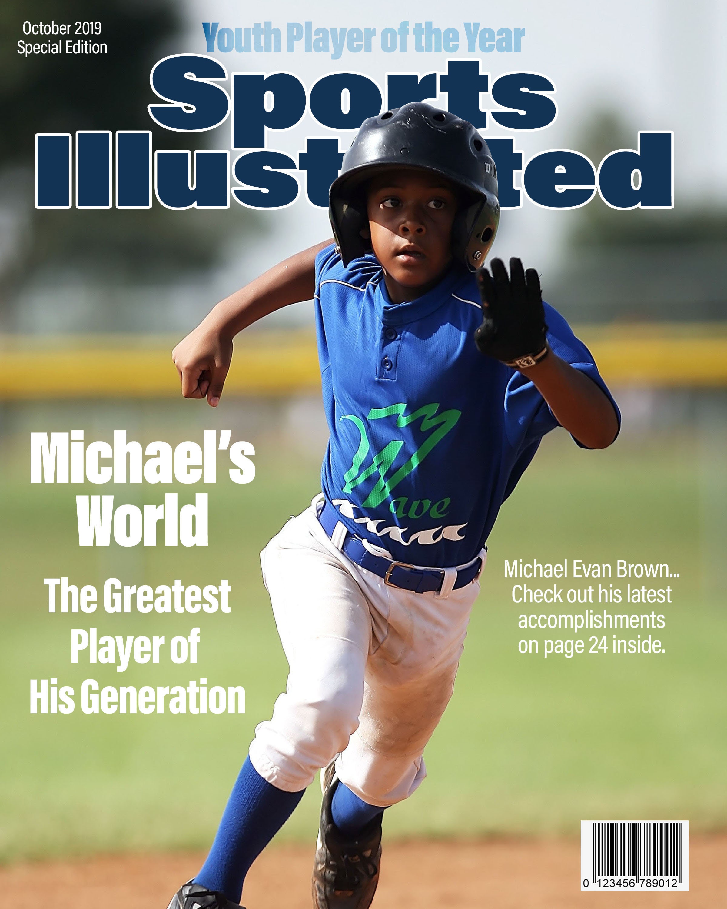 Custom Sports Illustrated Magazine Cover / Sports Magazine | Etsy