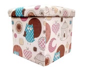Foldable Stool Sitting and Storage Box for Toys of Kids