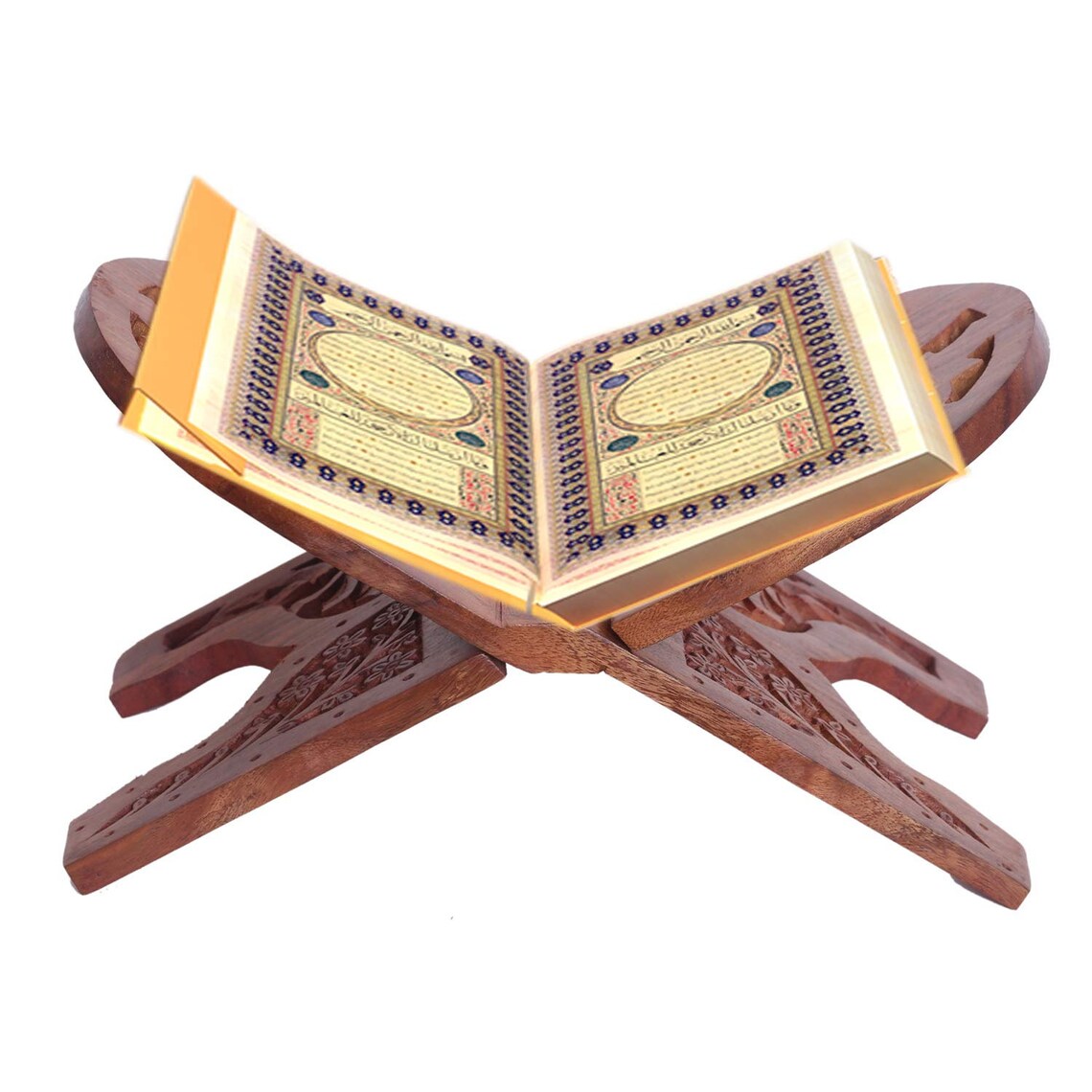 Wooden Holy Book Stand for Bhagwath Geeta/Quran/Bible Brown Etsy