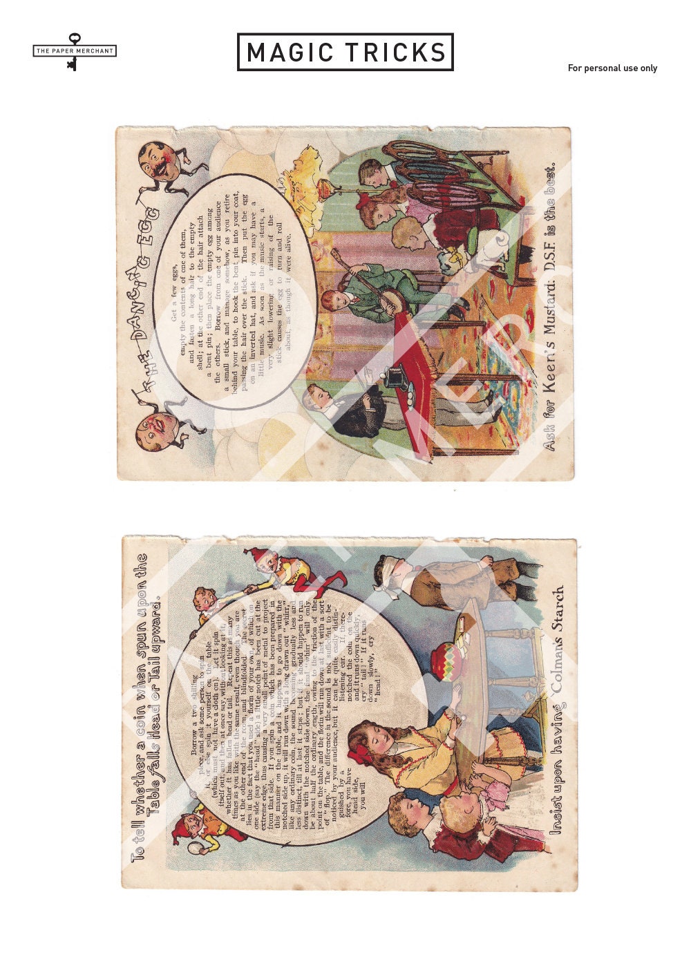 18 Antique Magic Trick Book Pages Digital Download Printable Etsy