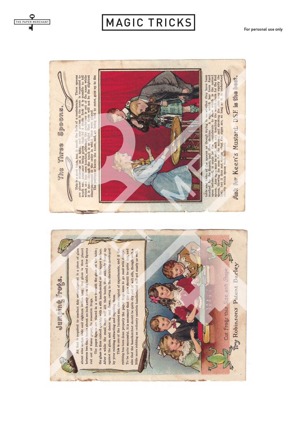 18 Antique Magic Trick Book Pages Digital Download Printable Etsy