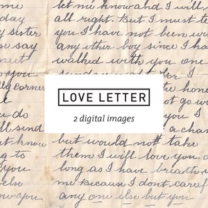 1 Vintage Love Letter Image Digital Download Printable Ephemera Collage ...