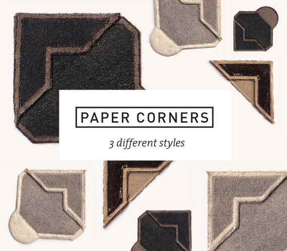 Vintage Paper Photo Corners Digital Download Printable | Etsy