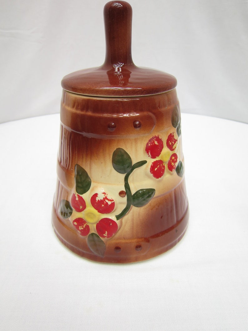 Vintage Butter Churn Cookie Jar - Etsy