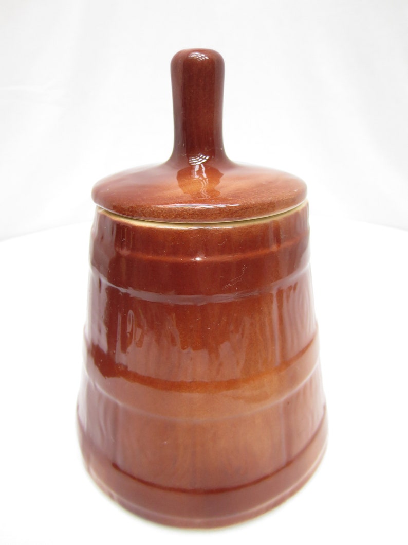 Vintage Butter Churn Cookie Jar - Etsy