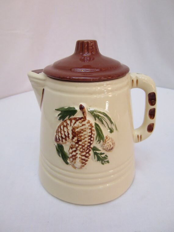 Vintage Coffee Pot Cookie Jar by American Bisque Etsy