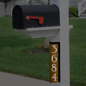 Vertical Adapter Lighted Address Sign