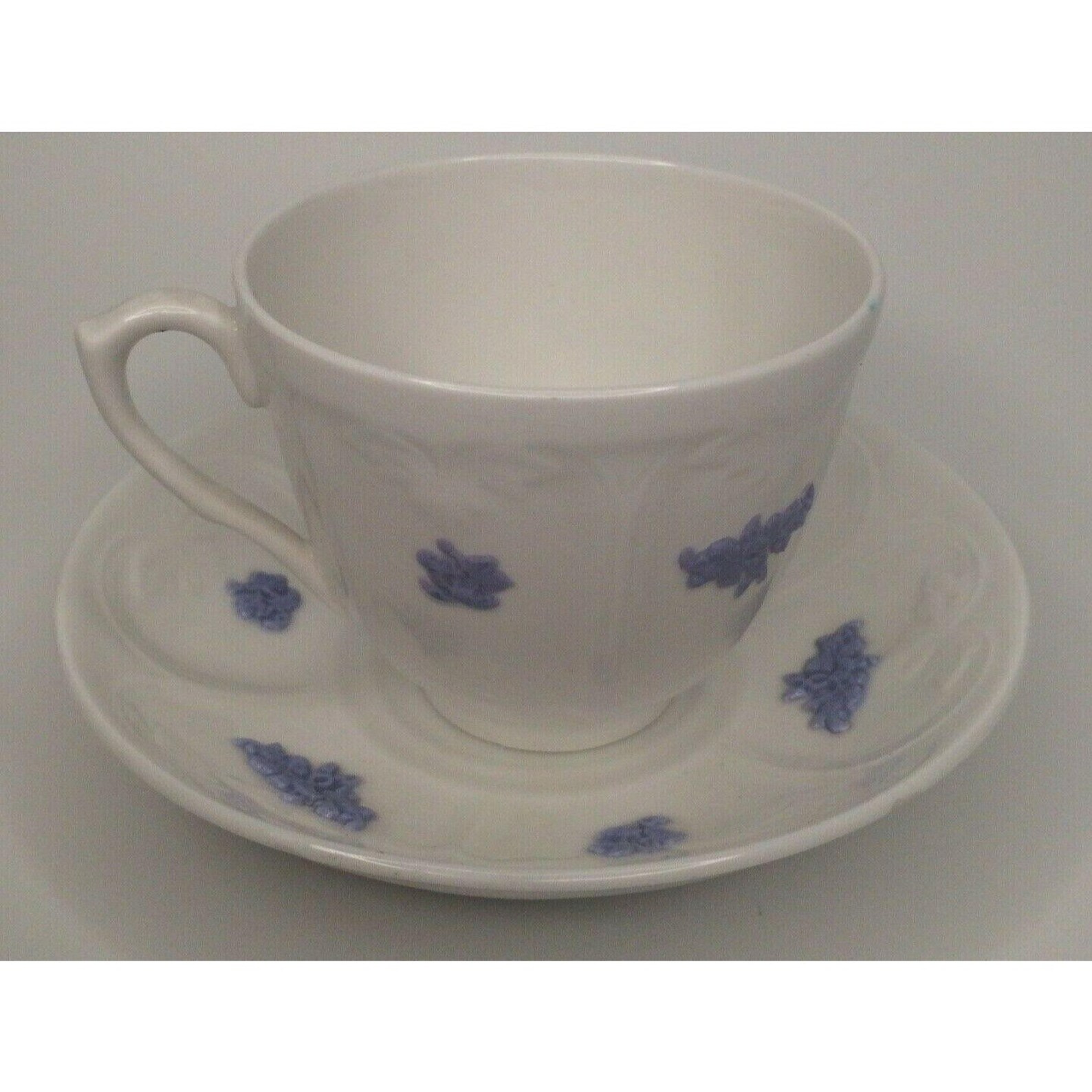 Tea Cup Saucer Adderley Chelsea Fine White Bone China England Etsy