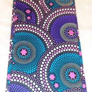 Multicoloured African Fabric, Ankara Fabric, African Clothing in 6 Yards, Wax Fabric, Ankara Print