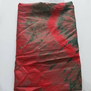 4 Yards African Tie Dye Fabric, Adire Kampala Silk, Ankara fabric, Adire Silk Fabric, African Cloth, Adire Fabric