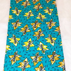 African wax fabric by the yard, African print, Ankara wax, craft fabric, sewing fabric, quilting