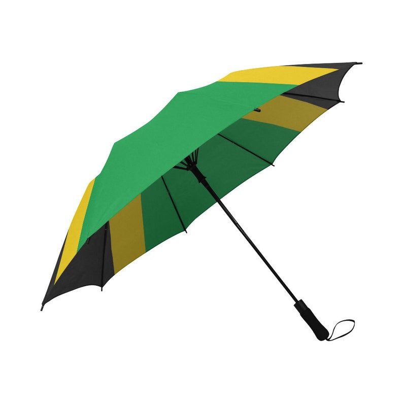 Carnival Fete Green Yellow Black Jamaica Flag Caribbean|Autumn Winter Rain Umbrella Flag Gift Free Shipping Unique Gift Present