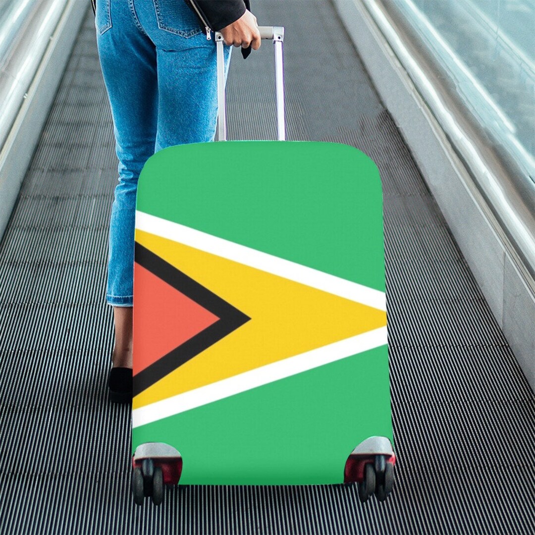 Guyana Personalised Spandex Luggage Cover Easily Identify Etsy
