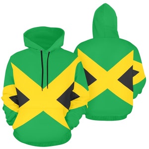 Jamaika Flagge Hoodie | Jamaika Pullover | Reggae Island Hoodie | Rasta Hoodie Pullover | Jamaika Farben Hoodie