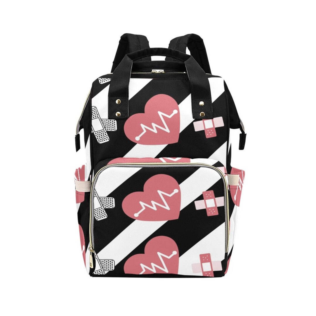 Nurse Medical Print Backpack Large Capacity Laptop Bags Waterproof  Lightweight Nursing Accessories for Work Medical Home Health Travel  Clinical Bag