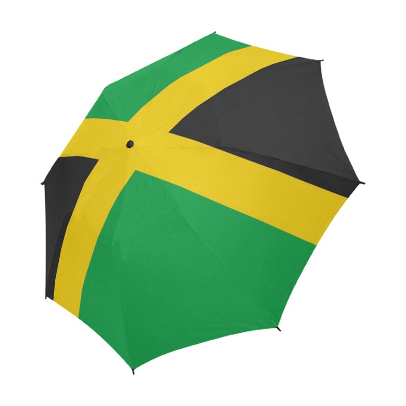 Carnival Fete Green Yellow Black Jamaica Flag Caribbean|Autumn Winter Rain Umbrella Flag Gift Free Shipping Unique Gift Present