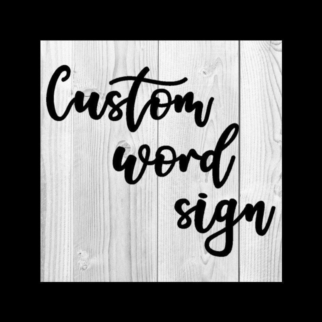Custom Metal Word Sign: Cursive Script Name, Personalized Decor - Etsy