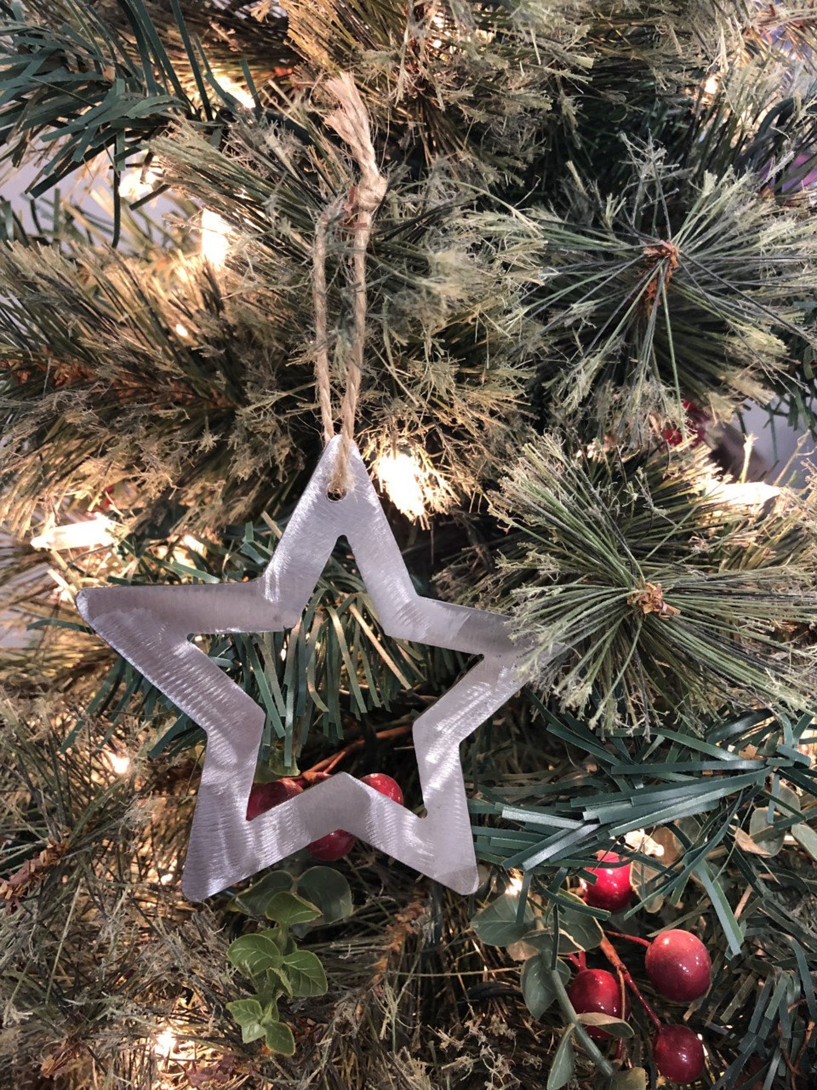 Star Metal Ornament Christmas Ornaments Christmas Tree - Etsy