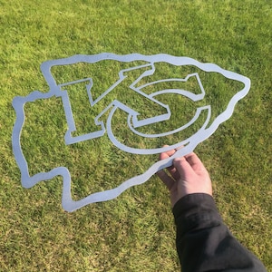 KC Arrow Metal Sign: Kansas City Chiefs Football Man Cave Art