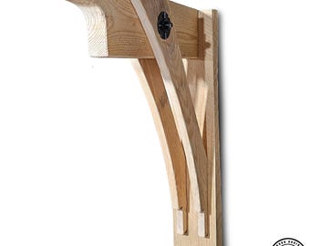 Handmade Timber Frame Corbels: Rustic Exterior Wood Brackets