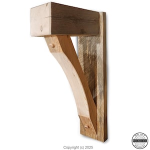 Large Timber Frame Corbels: Rustic Wood, Exterior Eve, Made in USA