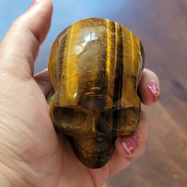 Tiger Eye Skull Etsy