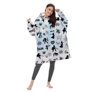 Disney Couverture Capuche Stitch Ohana Sweat Surdimensionné En Polaire  Sherpa