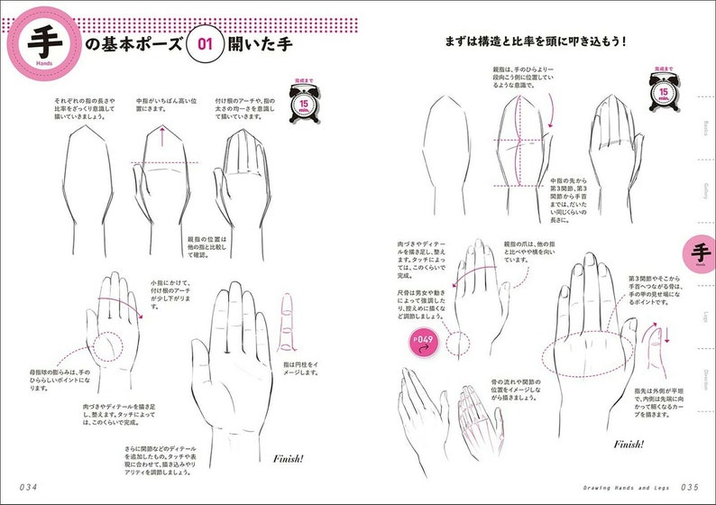 How to Draw Manga How to Draw Hands and Feet JAPAN Art Guide Etsy