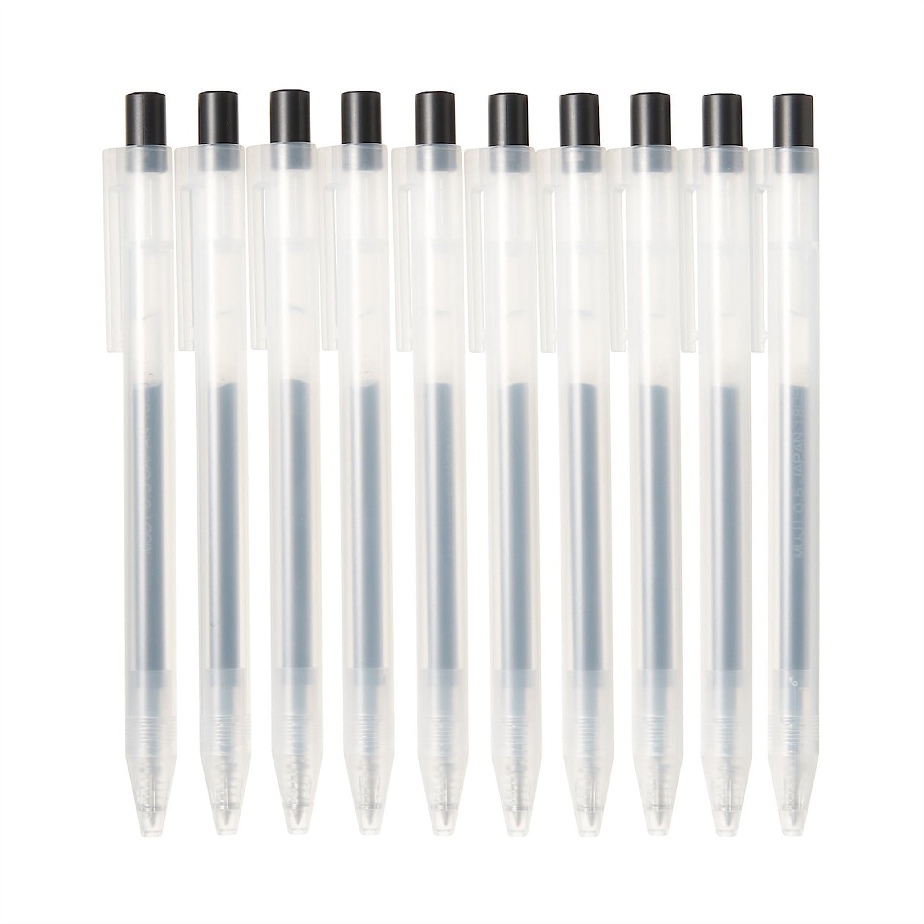 Muji 16 Colors 0.5mm Smooth Gel Ink Ballpoint Pen Knock Type Retractable  Zebra Sarasa Aluminum Barrel Refill Japan 