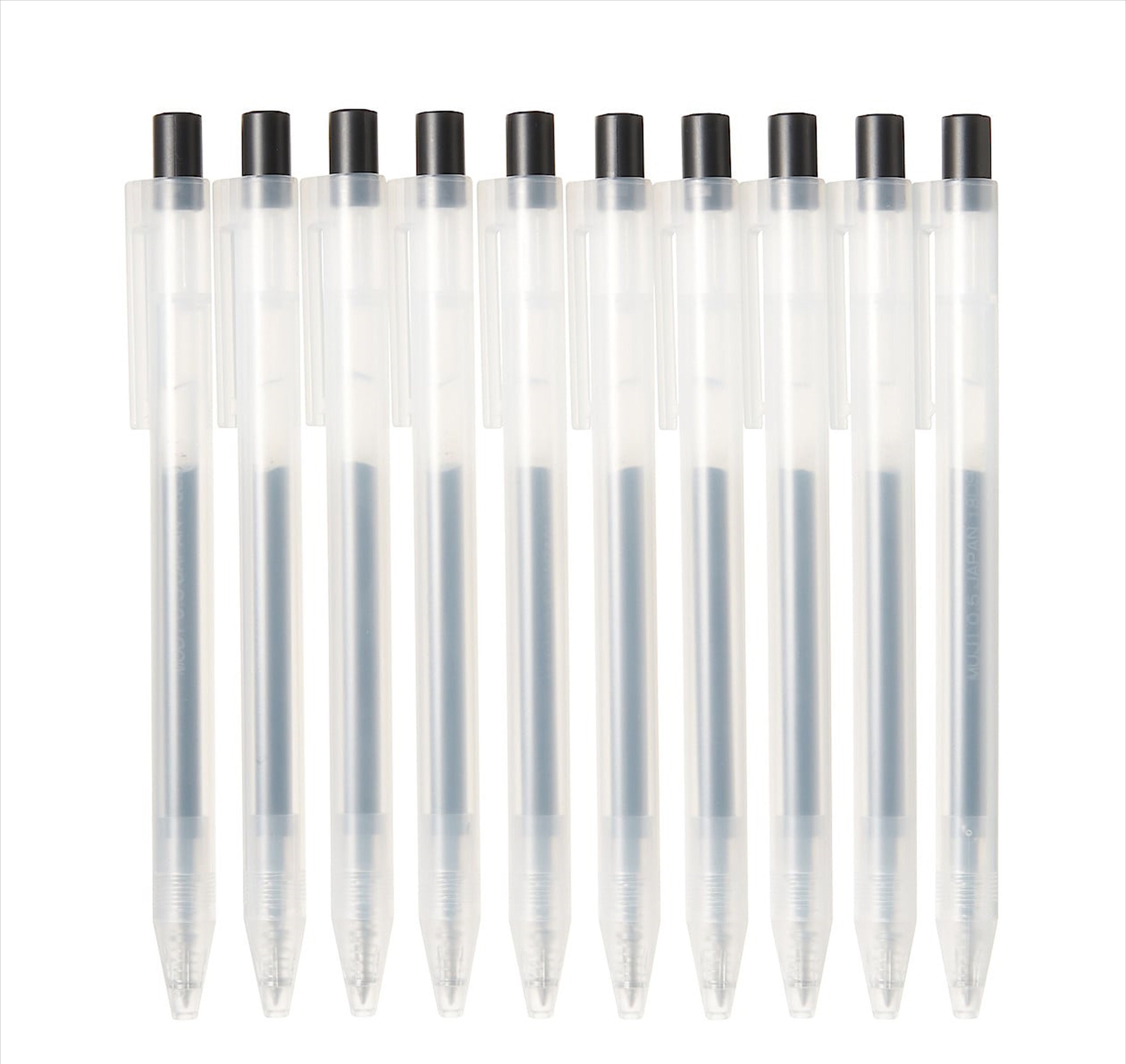  Muji Gel Ink Ball Point Pen, Black, 0.38mm, Pack of 3 (Japan  Import) : Office Products