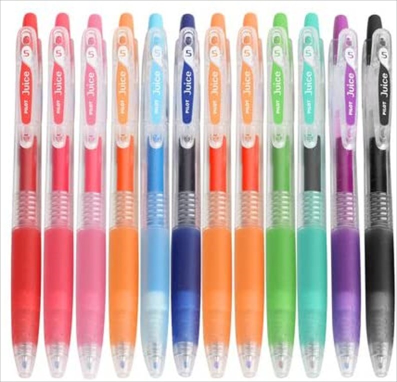 Pilot JUICE 0.5mm GEL Ink Ballpoint Pens Set 12 Colors Pens Etsy