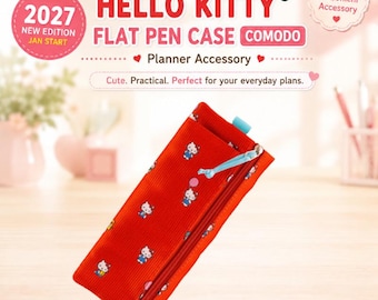 2027 Hobonichi comodo Flat Pen Case, Japanese Planner Pencil Pouch, Techo Stationery Organizer Japan limited