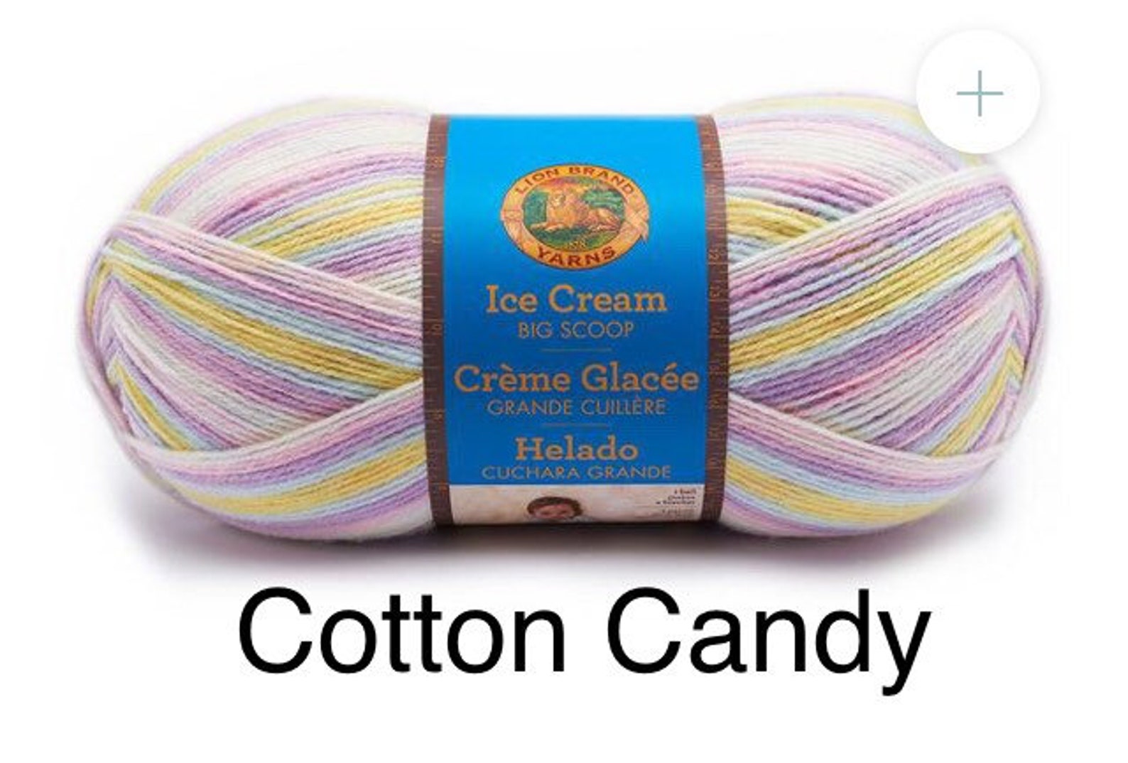 Lion Brand Ice Cream Big Scoops Yarn Cotton Candy 10oz Etsy