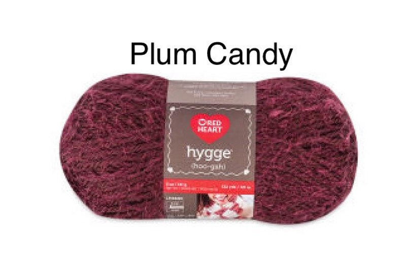 Red Heart Hygge Yarn 5oz Bulky Pearl Plum Candy Etsy