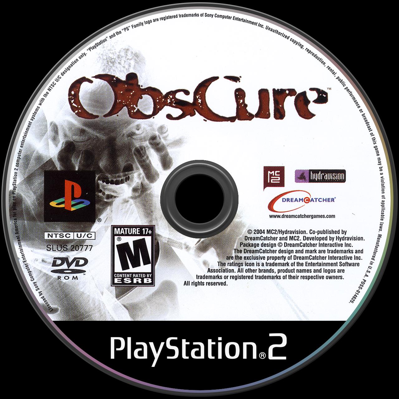 Obscure - Playstation 2 Reproduction - Etsy