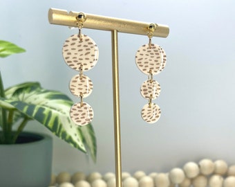 Pattern Drop Earrings