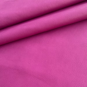 Fuchsia Pebble Grain Leather - Crafting - Leather Working - Hair Bow Leather