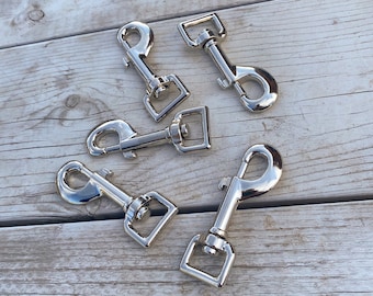 3/4" Nickel Plated Swivel Snap, Hardware, Snaps, Tack Making Hardware, Leather Crafting Snaps