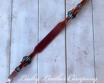Butter Soft Thunderbird Wither Strap, Horse Tack, USA Made, Leather Wither Strap, Herman Oak Leather, Handmade